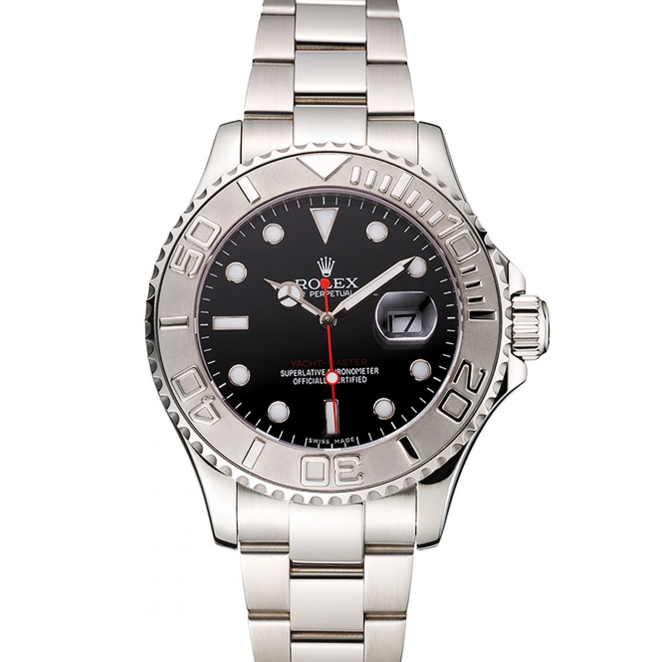 Good copy rolex watches Black Stainless Yacht-Master Rolex Dial Case Bracelet And Steel 0823